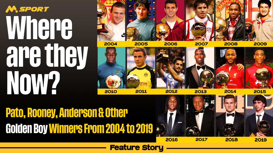 Pato, Rooney, Anderson &amp; Other Golden Boy Winners from 2004 to 2019: Where Are They Now?